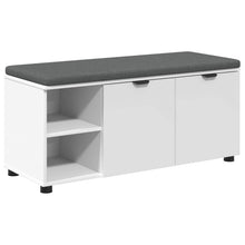 Halbank met kussen Effen Wit 100 x 38 x 46 cm
