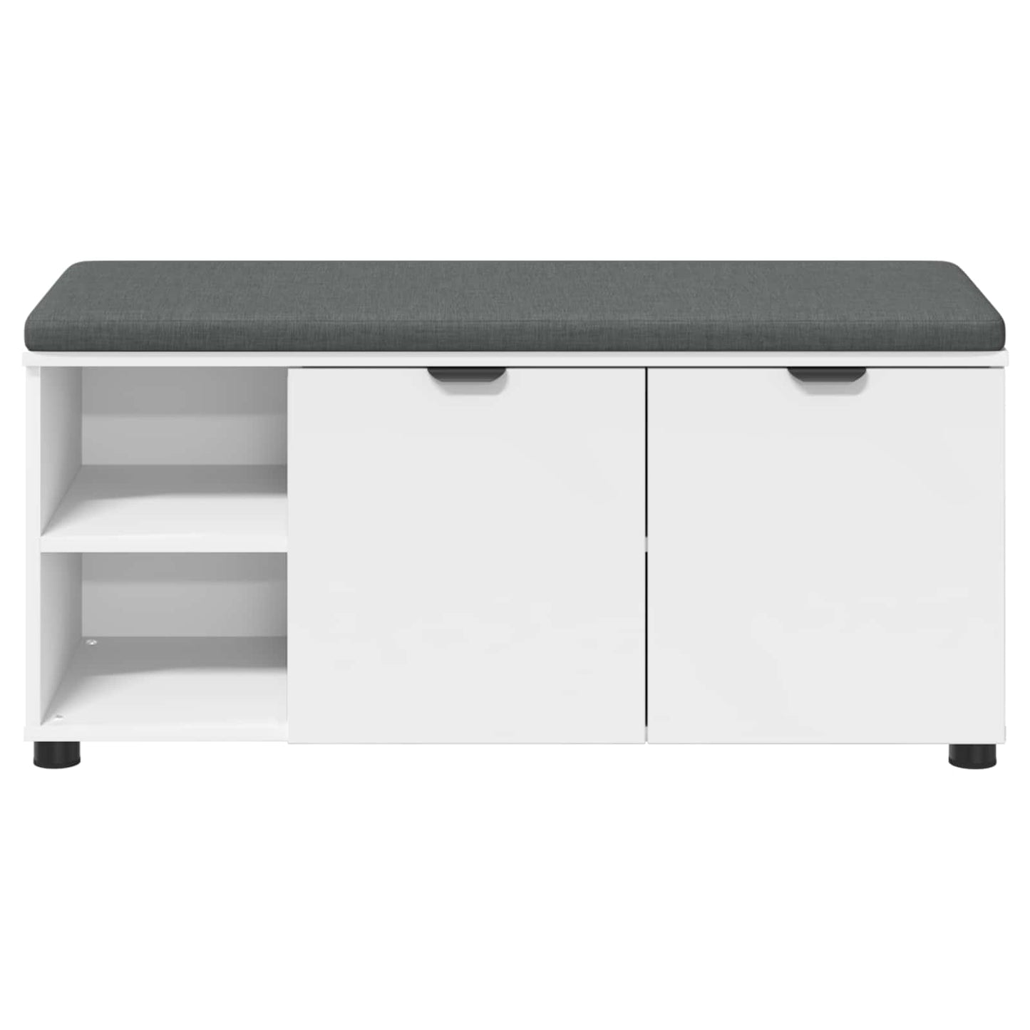 Halbank met kussen Effen Wit 100 x 38 x 46 cm