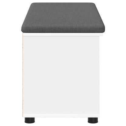 Halbank met kussen Effen Wit 100 x 38 x 46 cm