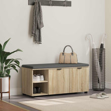 Halbank met kussen met plank Sonoma Eiken 100 x 38 x 46 cm