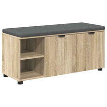 Halbank met kussen met plank Sonoma Eiken 100 x 38 x 46 cm