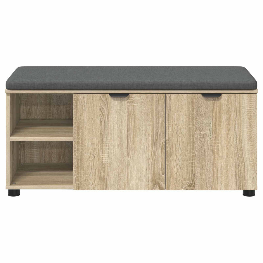 Halbank met kussen met plank Sonoma Eiken 100 x 38 x 46 cm