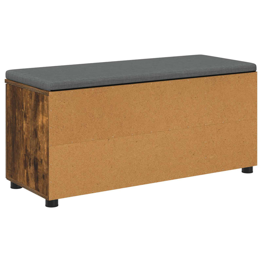 Halbank met kussen Effen Gerookt eiken 100 x 38 x 46 cm
