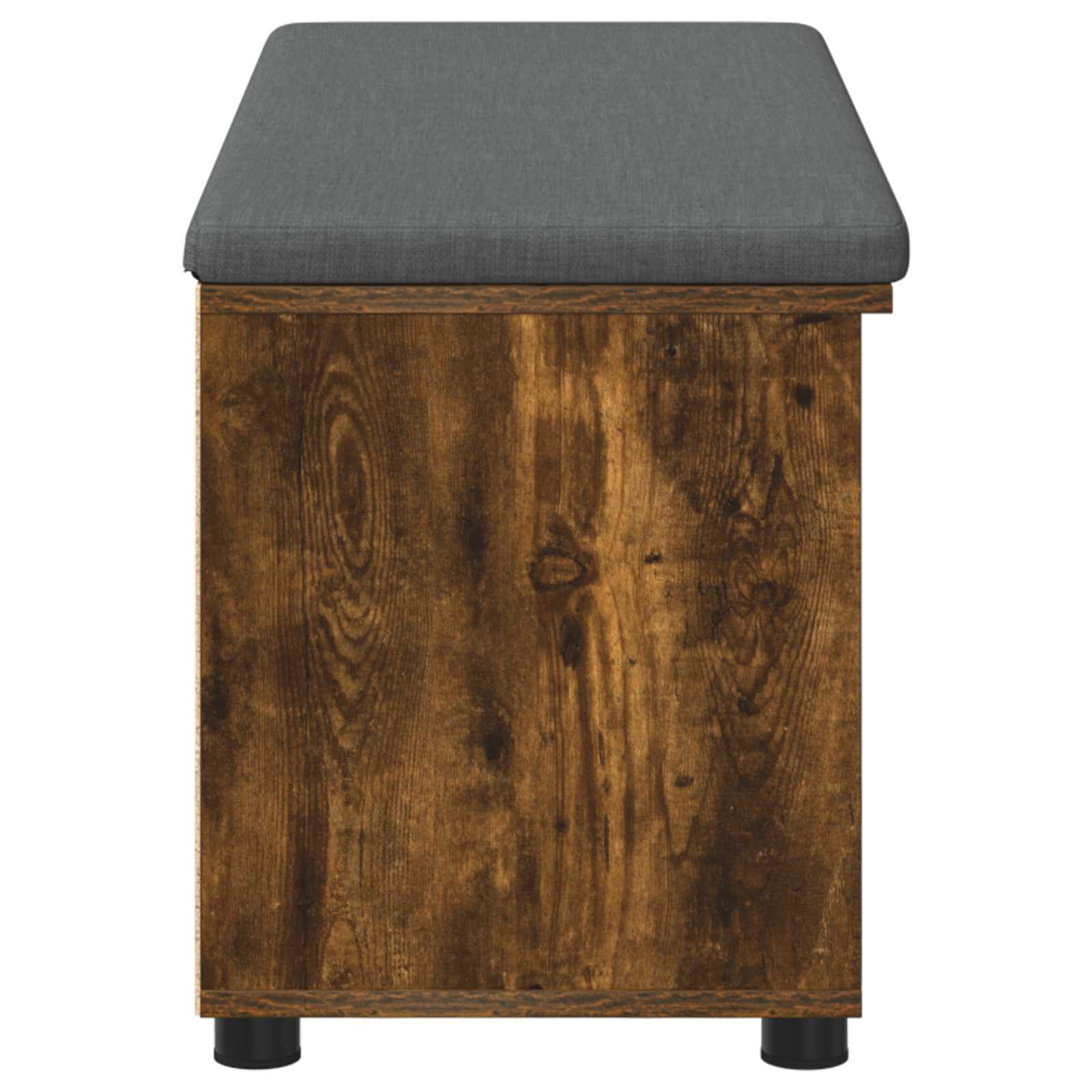 Halbank met kussen Effen Gerookt eiken 100 x 38 x 46 cm