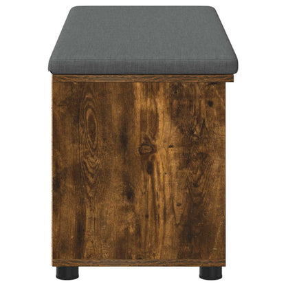 Halbank met kussen Effen Gerookt eiken 100 x 38 x 46 cm