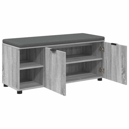 Halbank met kussen Effen Grijs Sonoma 100 x 38 x 46 cm