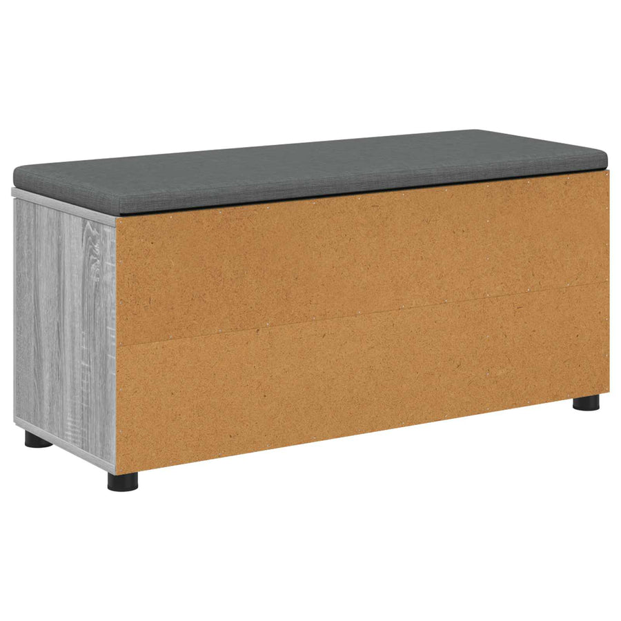 Halbank met kussen Effen Grijs Sonoma 100 x 38 x 46 cm