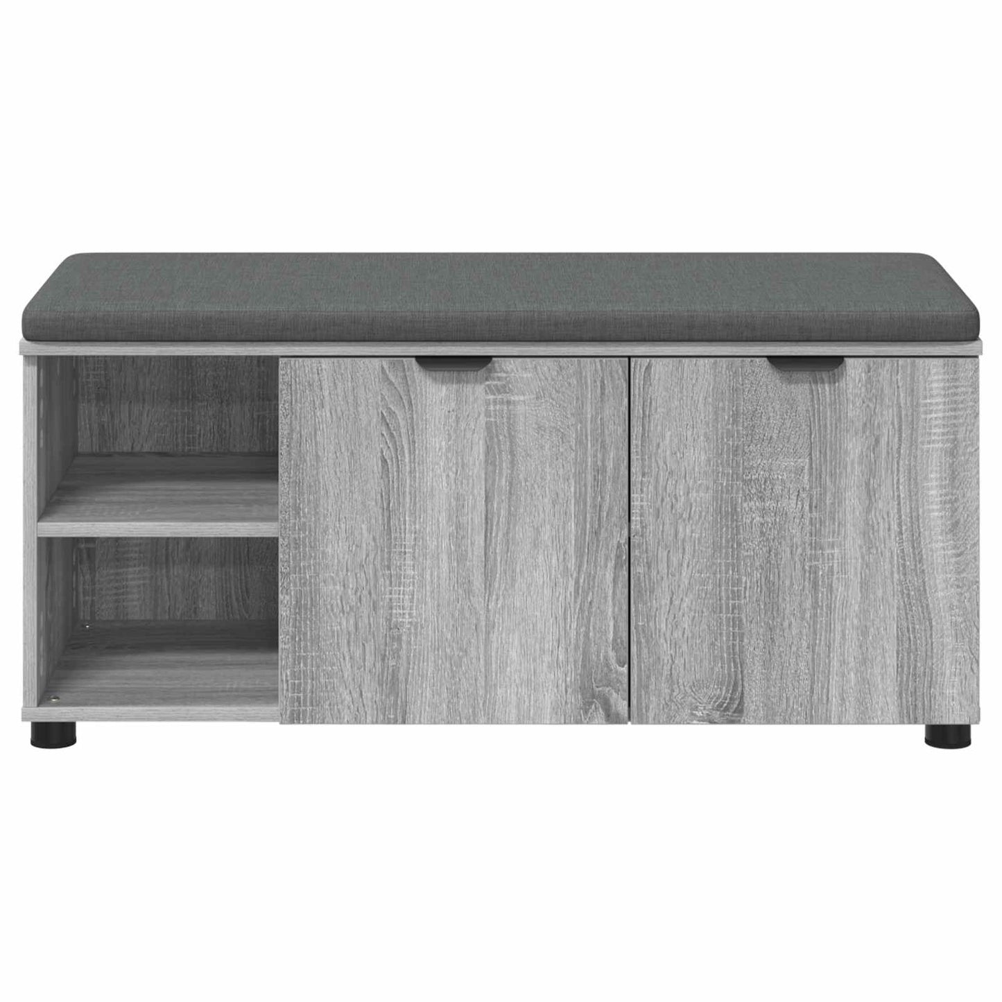 Halbank met kussen Effen Grijs Sonoma 100 x 38 x 46 cm