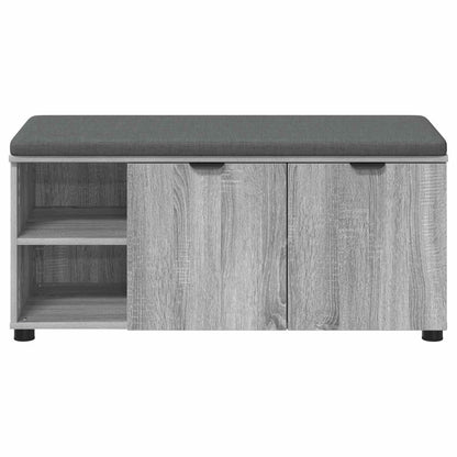 Halbank met kussen Effen Grijs Sonoma 100 x 38 x 46 cm