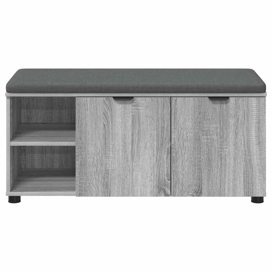 Halbank met kussen Effen Grijs Sonoma 100 x 38 x 46 cm