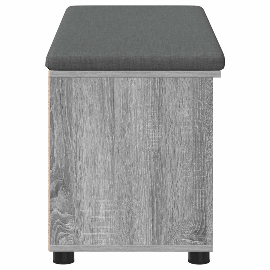 Halbank met kussen Effen Grijs Sonoma 100 x 38 x 46 cm