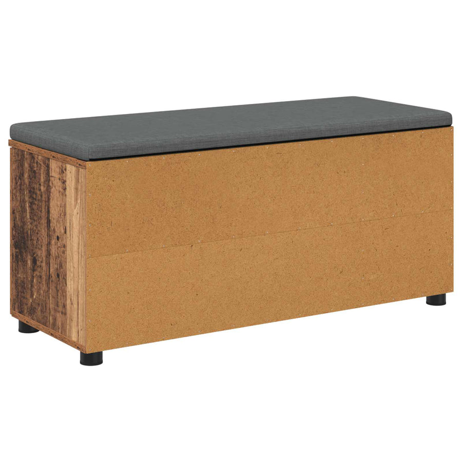 Halbank met kussen Effen Oudhout 100 x 38 x 46 cm