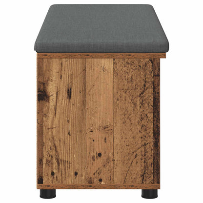 Halbank met kussen Effen Oudhout 100 x 38 x 46 cm