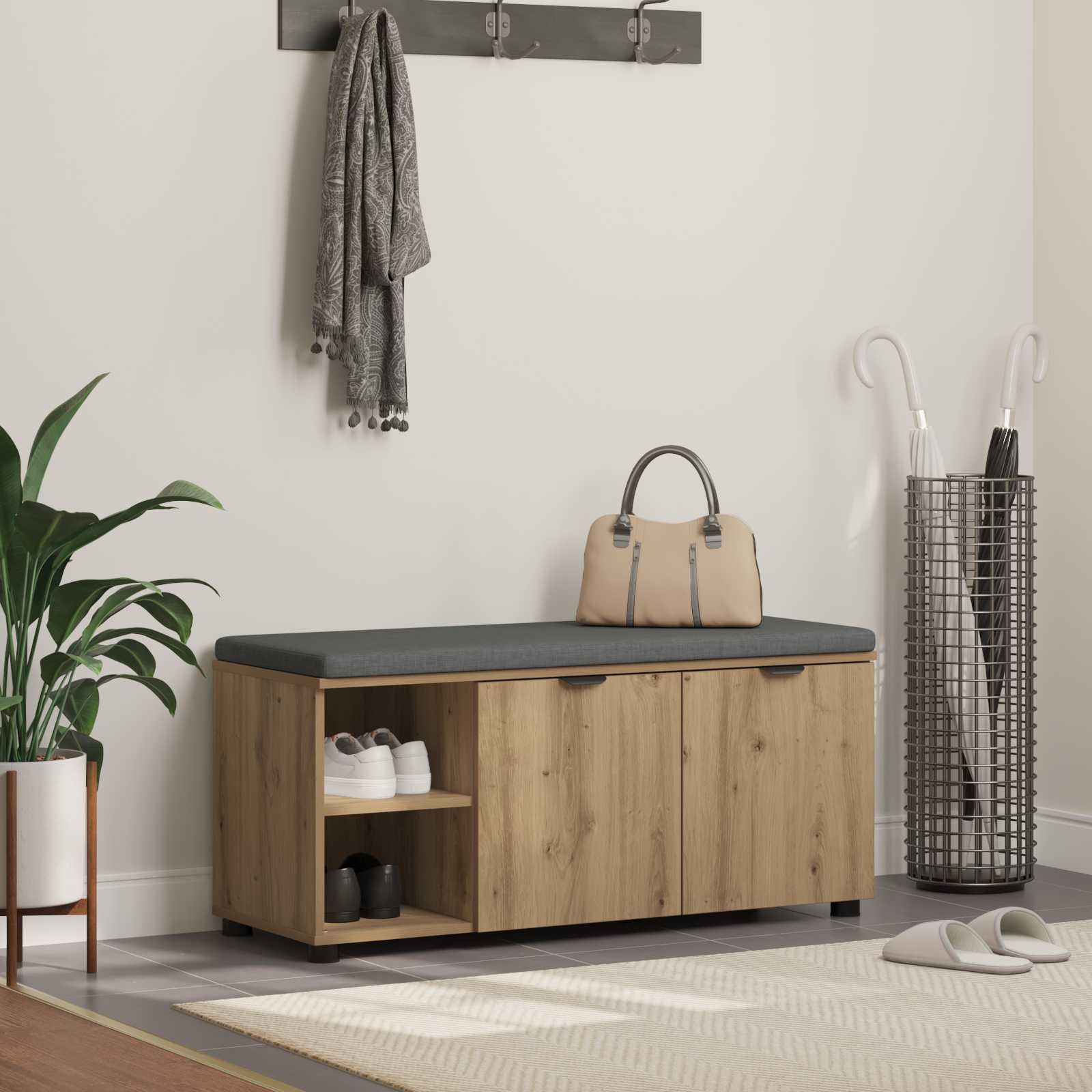 Halbank Artisan Eik 100 x 38 x 46 cm