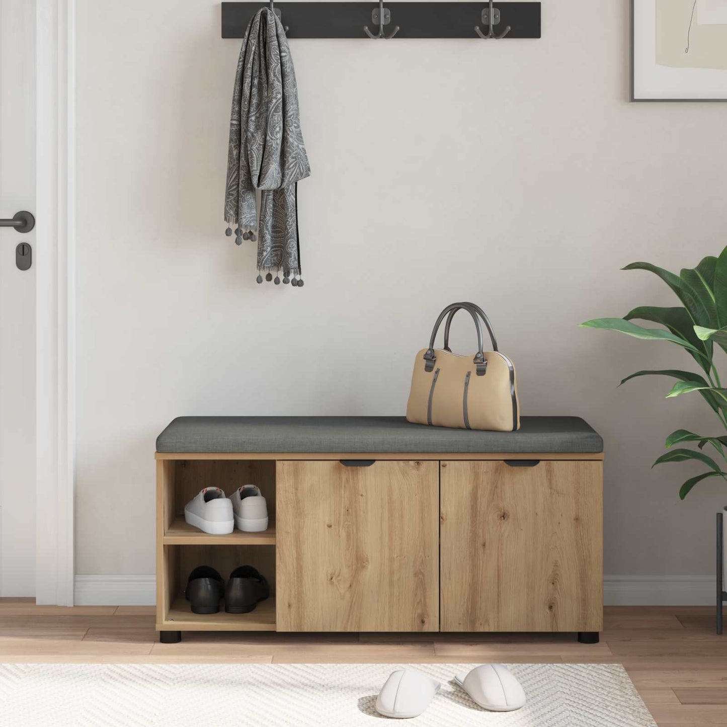 Halbank Artisan Eik 100 x 38 x 46 cm
