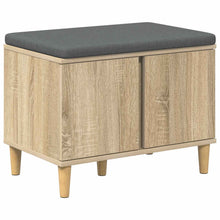 Halbank met kussen met opslag Sonoma Eiken 60 x 38 x 46 cm
