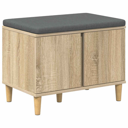 Halbank met kussen met opslag Sonoma Eiken 60 x 38 x 46 cm