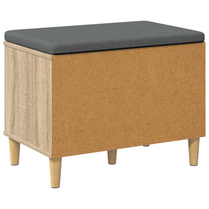 Halbank met kussen met opslag Sonoma Eiken 60 x 38 x 46 cm