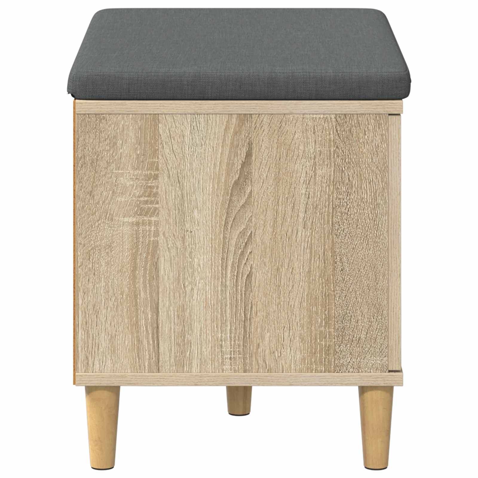 Halbank met kussen met opslag Sonoma Eiken 60 x 38 x 46 cm