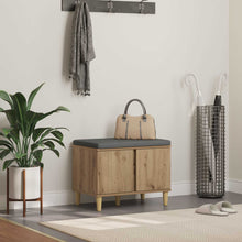 Halbank met kussen met opslag Artisan Eik 60 x 38 x 46 cm