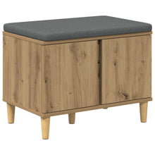 Halbank met kussen met opslag Artisan Eik 60 x 38 x 46 cm