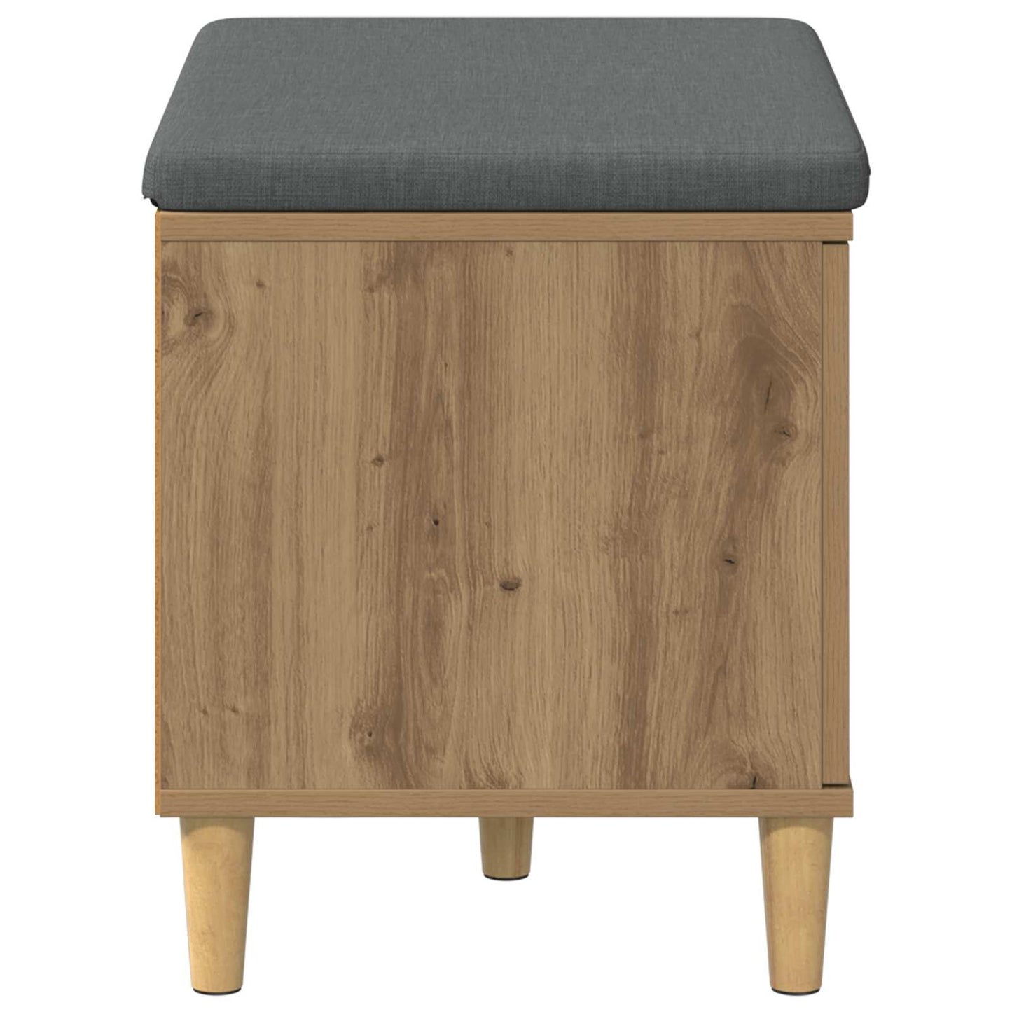 Halbank met kussen met opslag Artisan Eik 60 x 38 x 46 cm