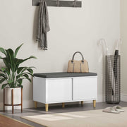Halbank wit 80x38x46 cm engineered wood