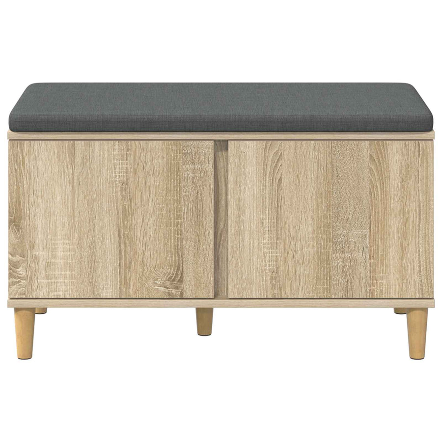 Halbank met kussen met opslag Sonoma Eiken 60 x 38 x 46 cm