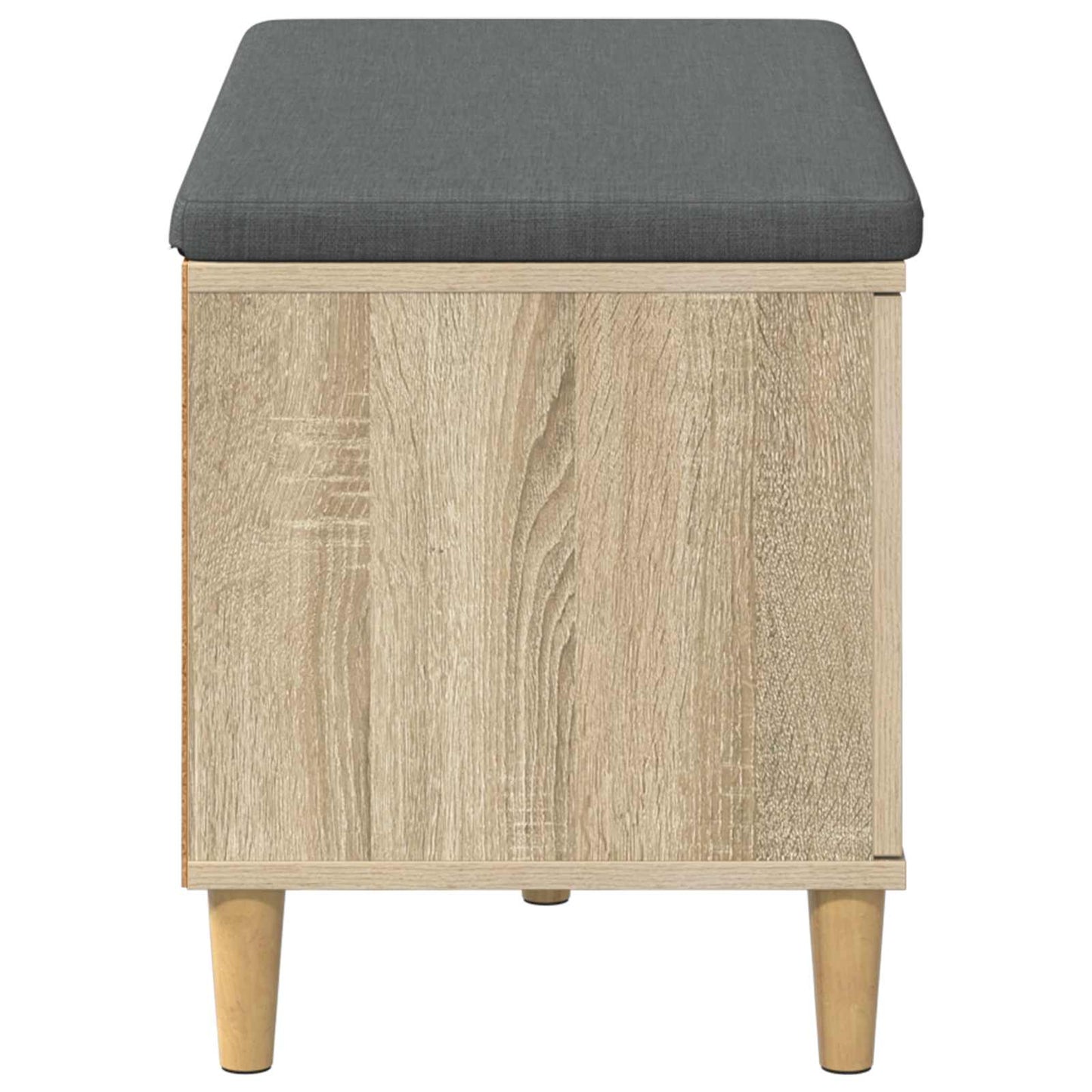 Halbank met kussen met opslag Sonoma Eiken 60 x 38 x 46 cm