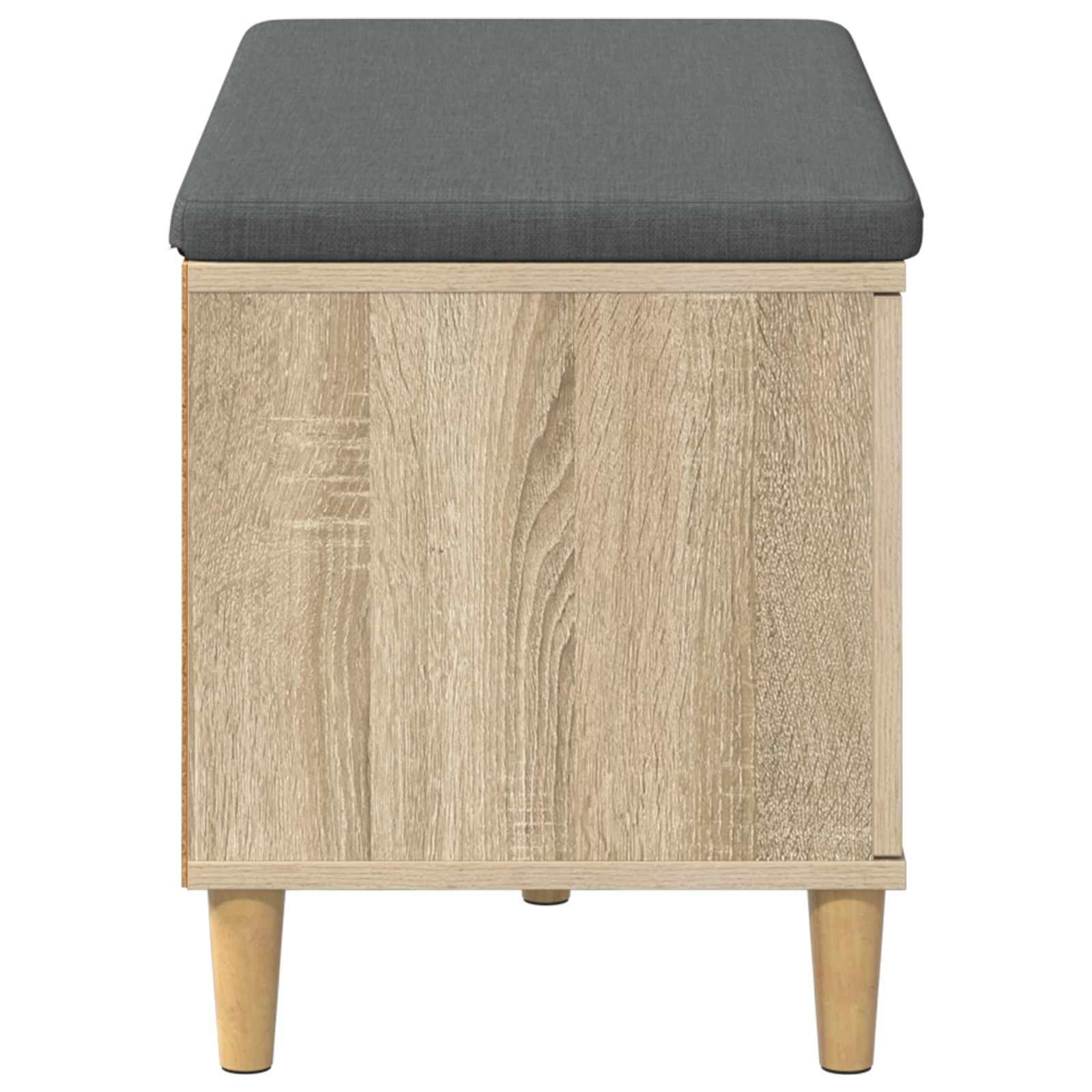 Halbank met kussen met opslag Sonoma Eiken 60 x 38 x 46 cm