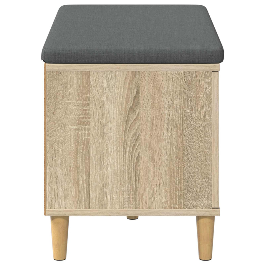 Halbank met kussen met opslag Sonoma Eiken 60 x 38 x 46 cm