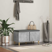 Halbank met opbergplank beton grijs 80x38x46 cm