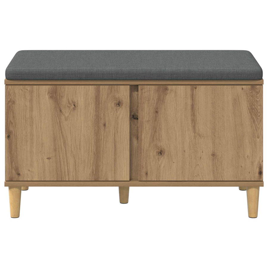 Halbank met kussen met opslag Artisan Eiken 60 x 38 x 46 cm