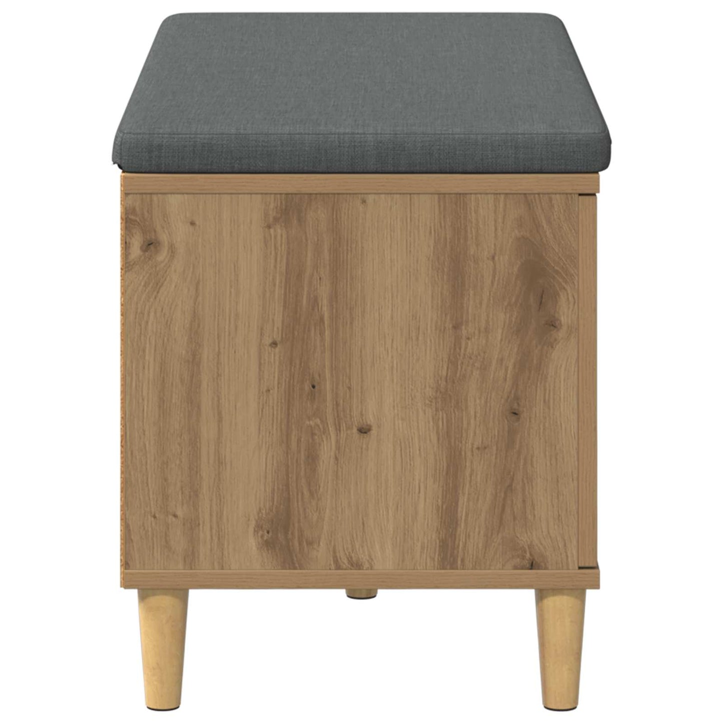 Halbank met kussen met opslag Artisan Eiken 60 x 38 x 46 cm