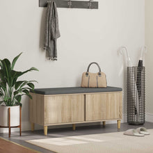 Halbank met kussen met opslag Sonoma Eiken 60 x 38 x 46 cm