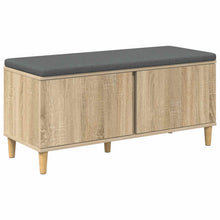 Halbank met kussen met opslag Sonoma Eiken 60 x 38 x 46 cm