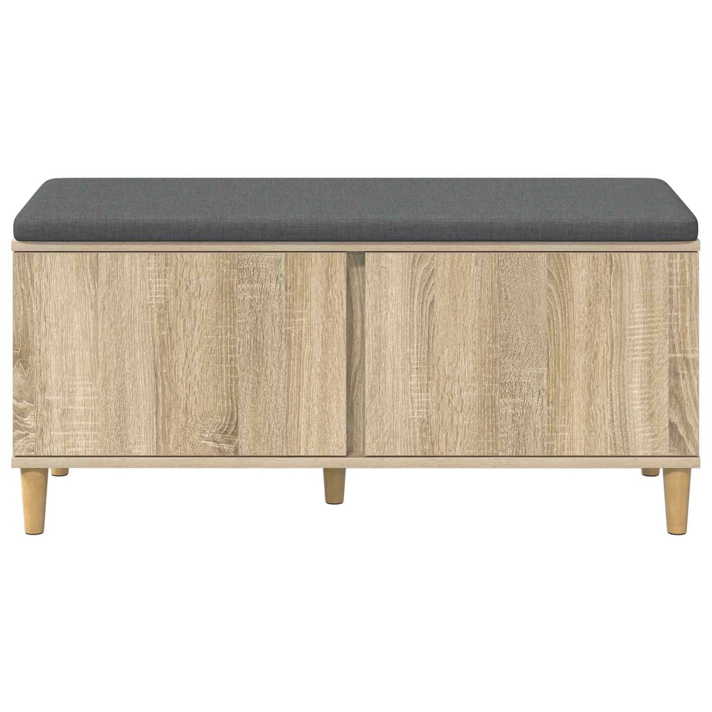 Halbank met kussen met opslag Sonoma Eiken 60 x 38 x 46 cm