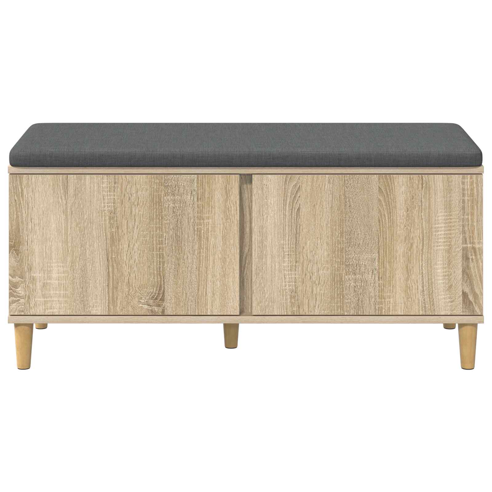 Halbank met kussen met opslag Sonoma Eiken 60 x 38 x 46 cm