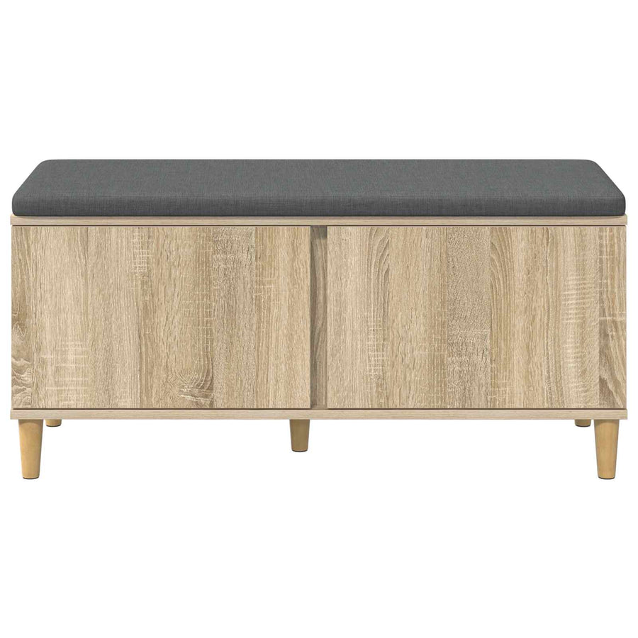 Halbank met kussen met opslag Sonoma Eiken 60 x 38 x 46 cm