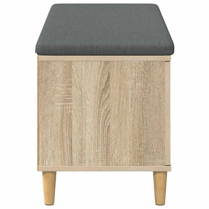 Halbank met kussen met opslag Sonoma Eiken 60 x 38 x 46 cm