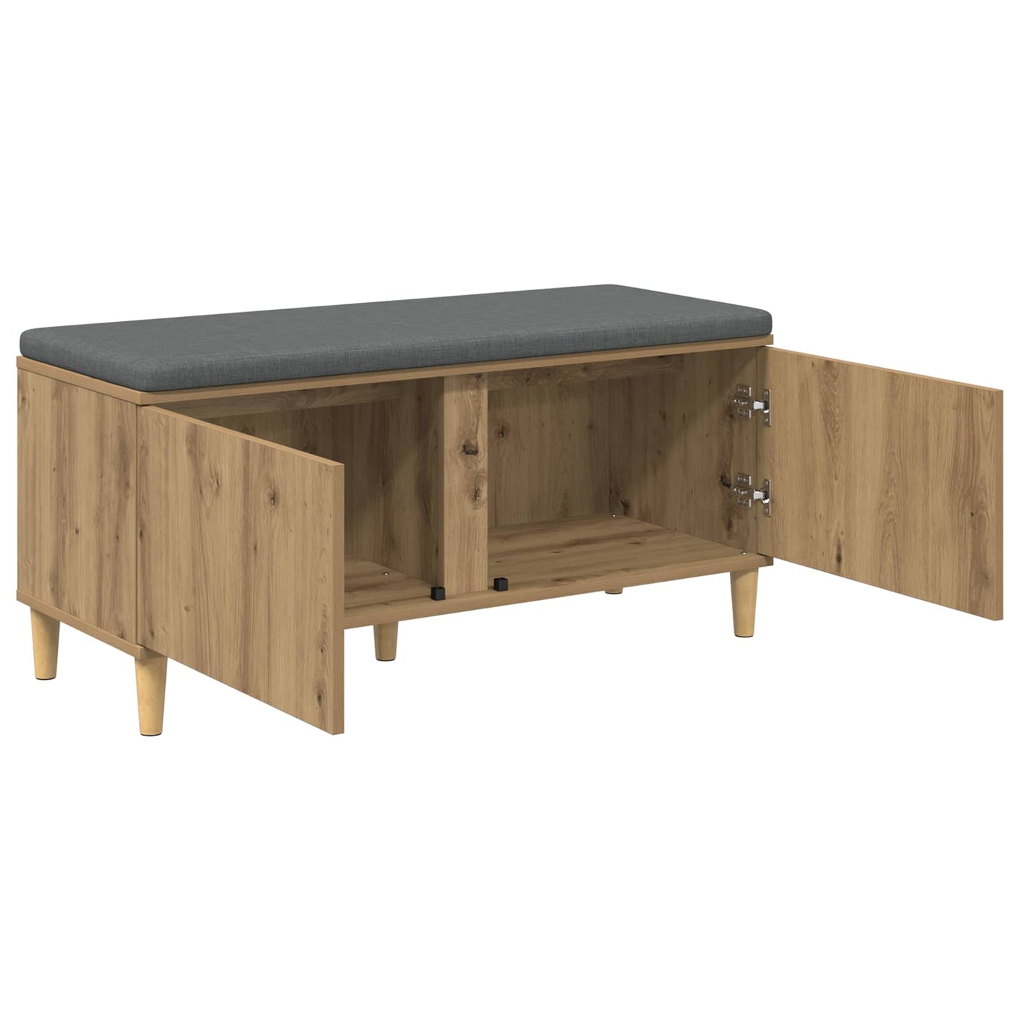 Halbank met kussen met opslag Artisan Eiken 60 x 38 x 46 cm