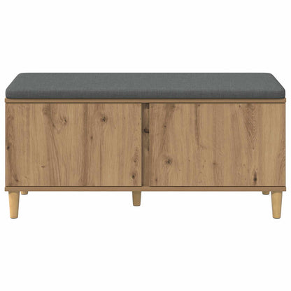 Halbank met kussen met opslag Artisan Eiken 60 x 38 x 46 cm