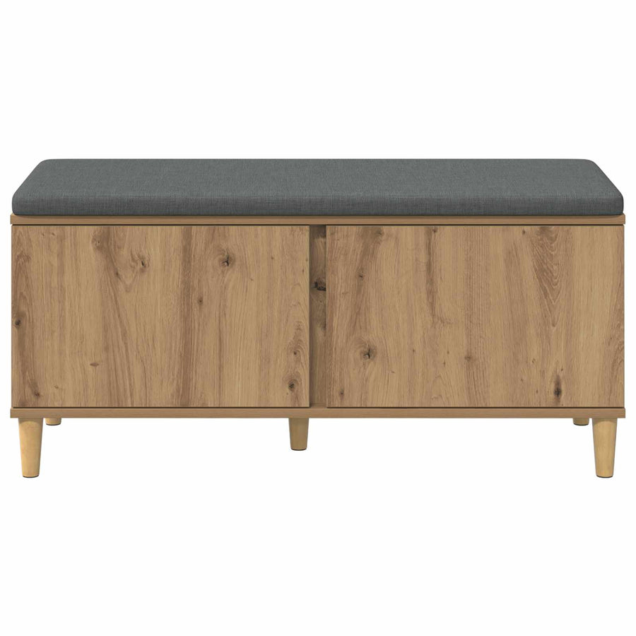 Halbank met kussen met opslag Artisan Eiken 60 x 38 x 46 cm