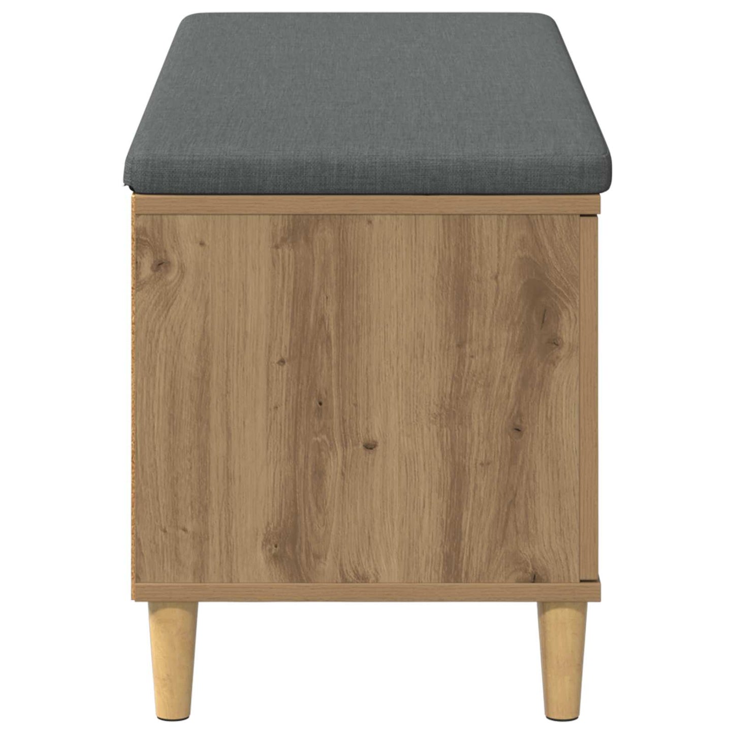Halbank met kussen met opslag Artisan Eiken 60 x 38 x 46 cm