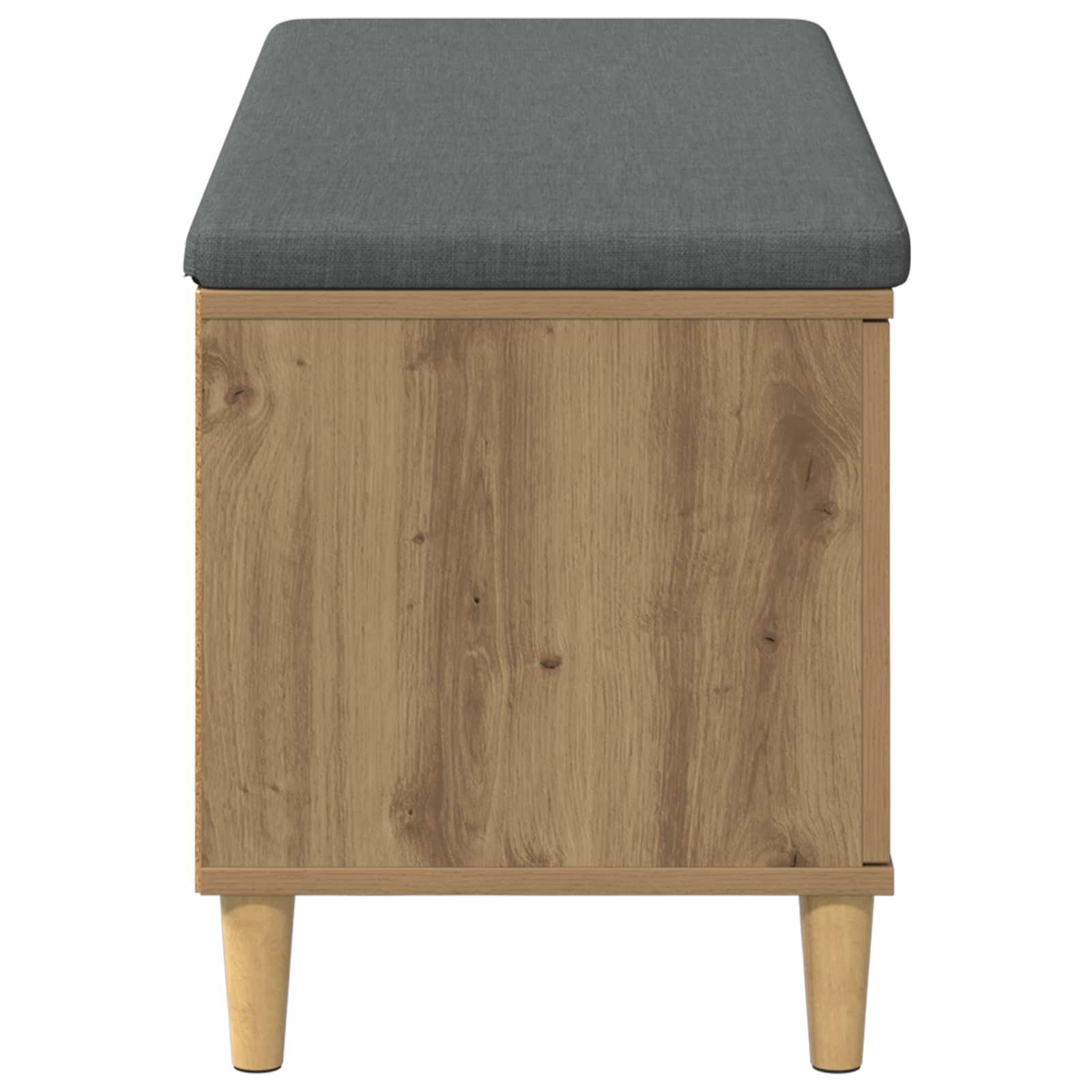 Halbank met kussen met opslag Artisan Eiken 60 x 38 x 46 cm