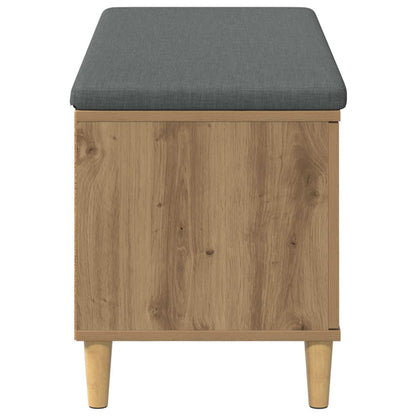 Halbank met kussen met opslag Artisan Eiken 60 x 38 x 46 cm
