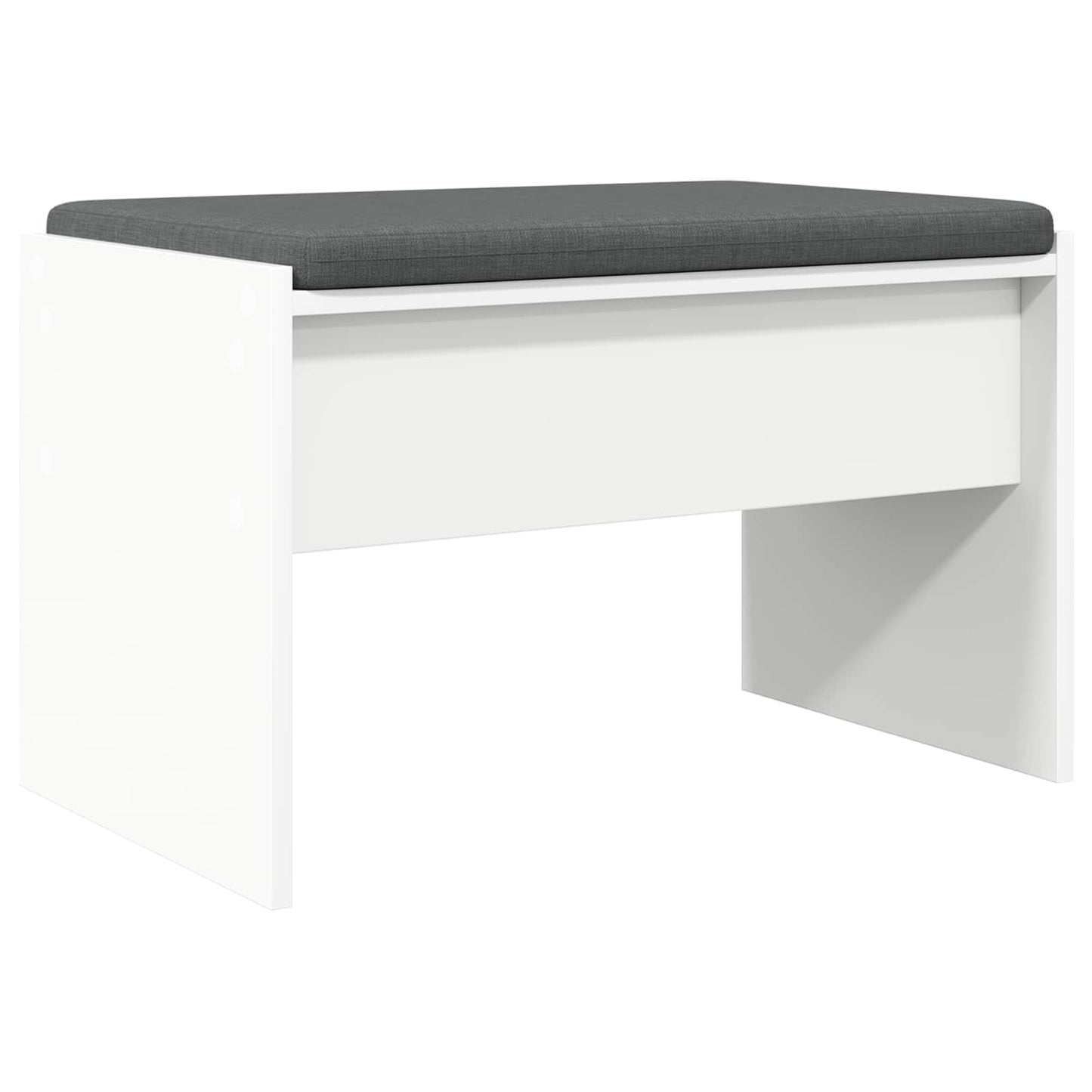 Halbank met kussen Wit 60 x 38 x 46 cm