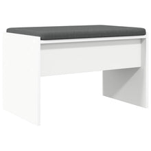 Halbank met kussen Wit 60 x 38 x 46 cm