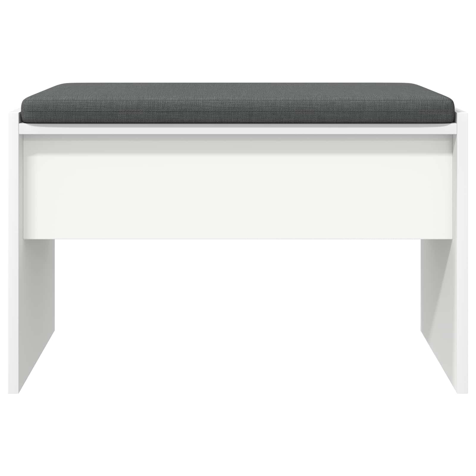 Halbank met kussen Wit 60 x 38 x 46 cm