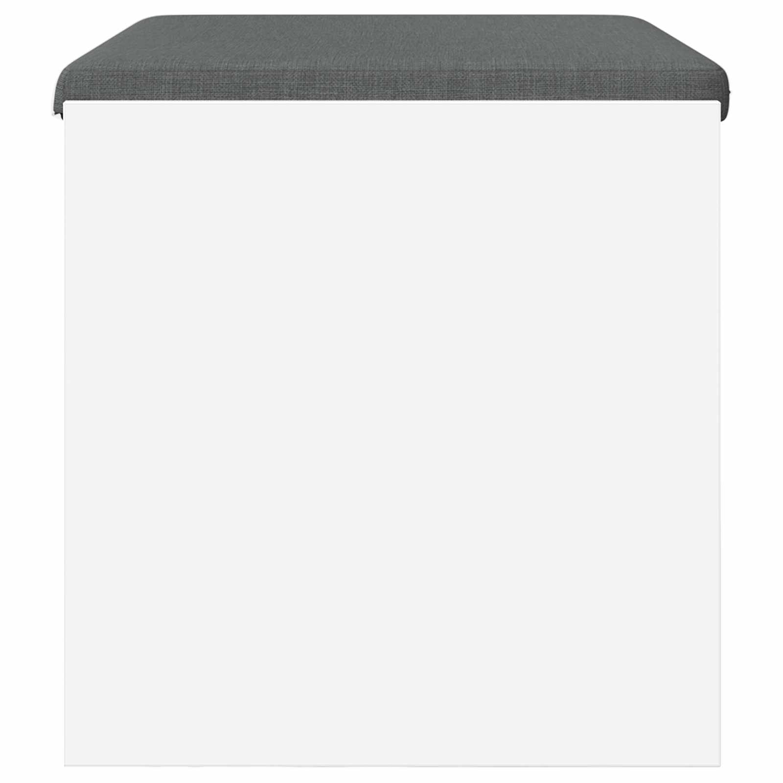 Halbank met kussen Wit 60 x 38 x 46 cm